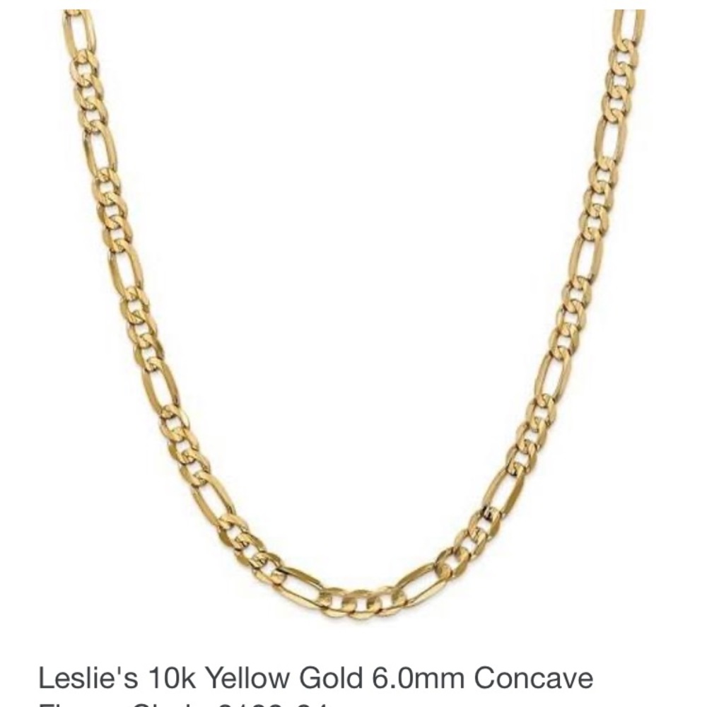 10k Gold Figaro Solid Gold ,